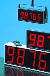 Large Digit Serially Driven Displays & Meters